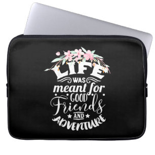Good Friends And Adventure Laptop Sleeve