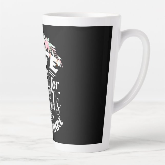 Good Friends And Adventure Latte Mug (Right)