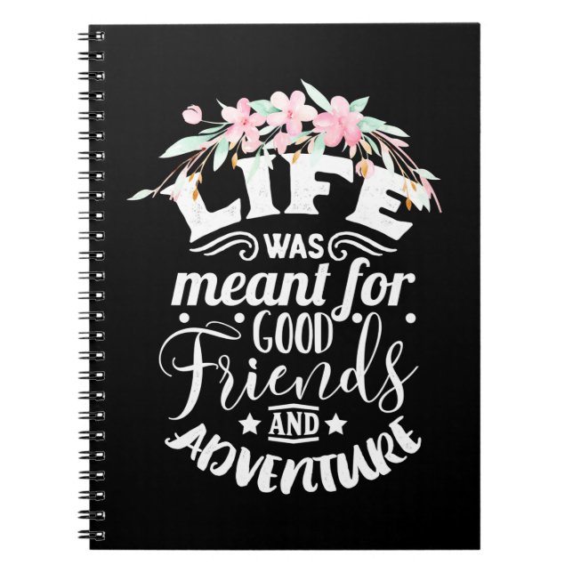 Good Friends And Adventure Notebook (Front)