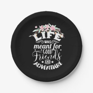 Good Friends And Adventure Paper Plate
