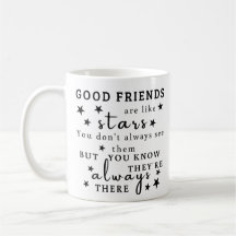 Good Friends Are Like Stars: Friendship Quote Art