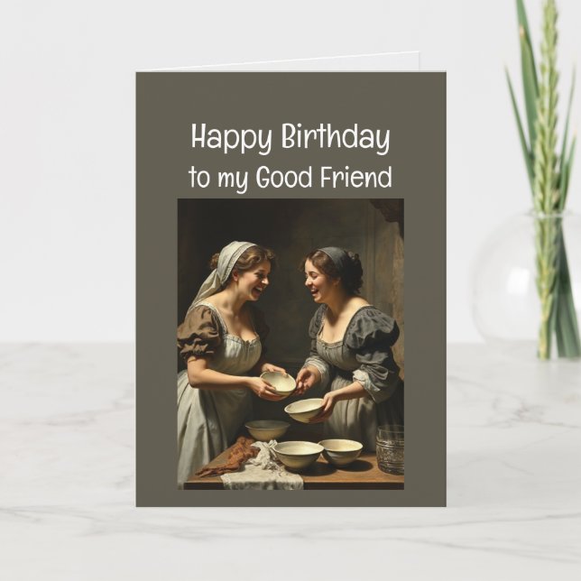 Good Friends Birthday Laughter Card (Front)