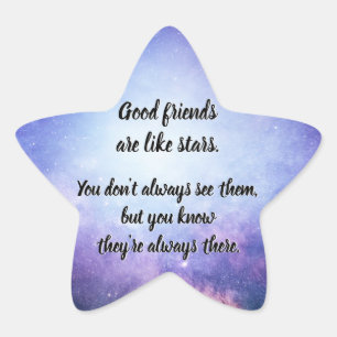 Good friends like stars star sticker