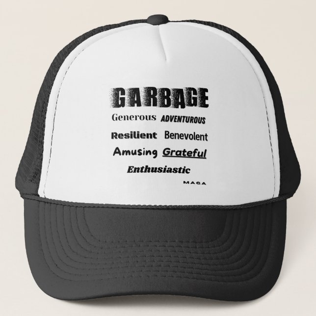 Good Garbage MAGA Trucker Hat (Front)