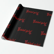 Good Girl Dark Romance bookish Wrapping Paper