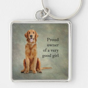 Good Girl Golden Key Ring