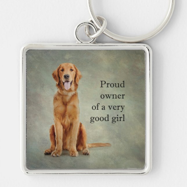 Good Girl Golden Key Ring (Front)