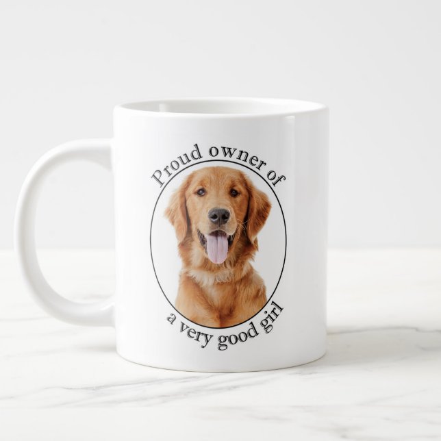 Good Girl Golden Large Coffee Mug (Left)