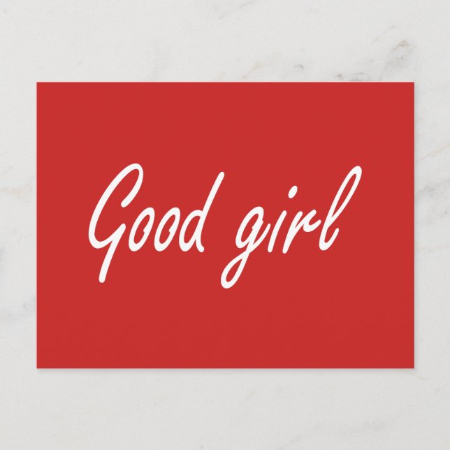 Good girl  postcard (Front)
