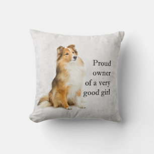 Good Girl Sheltie Cushion