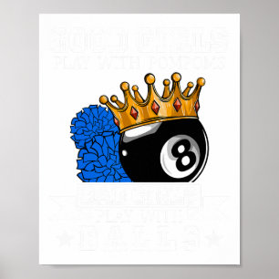 Good Girls D Girls Pool Player Funny Billiards  Poster