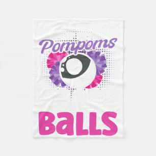 Good Girls Play With Pompoms Billiard Player Snook Fleece Blanket