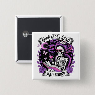 Good Girls Read Bad Books 15 Cm Square Badge