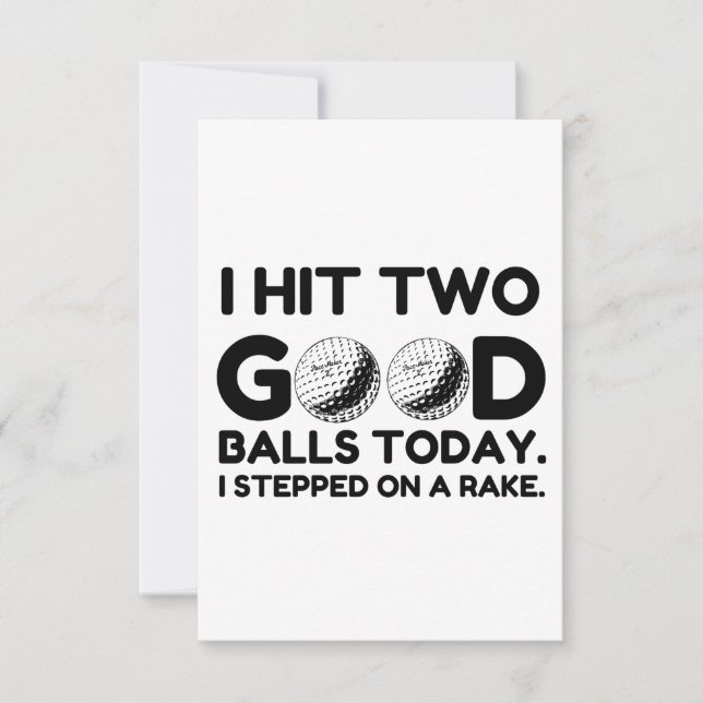 GOOD GOLF BALLS THANK YOU CARD (Front)