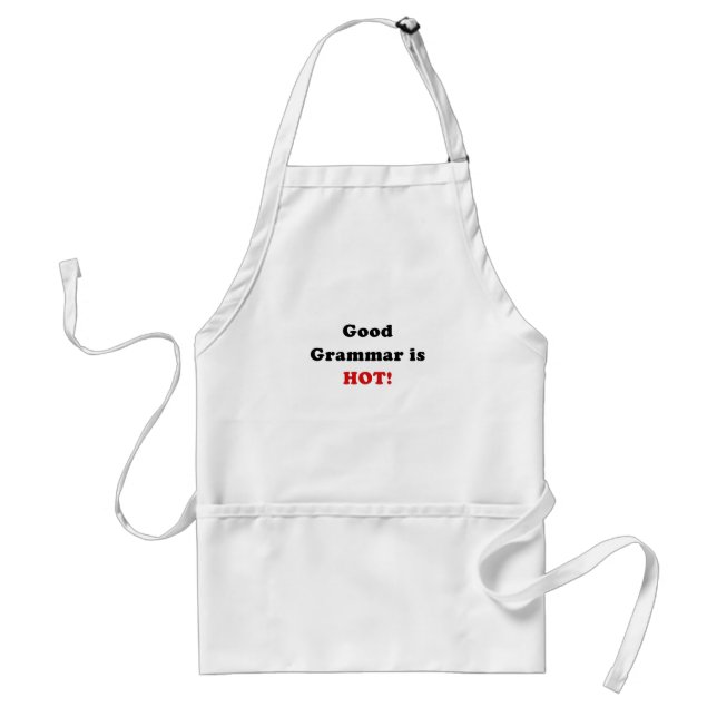 Good Grammar is Hot Standard Apron (Front)