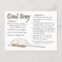 Good Gravy Recipe Postcard
