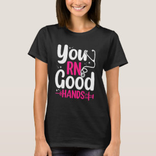 Good Hands Cna Doctor Nurse Nursing Hospital Clini T-Shirt
