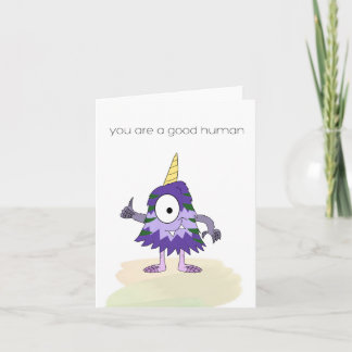Good Human card