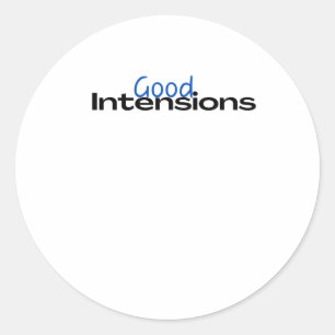 Good Intenstions Sticker