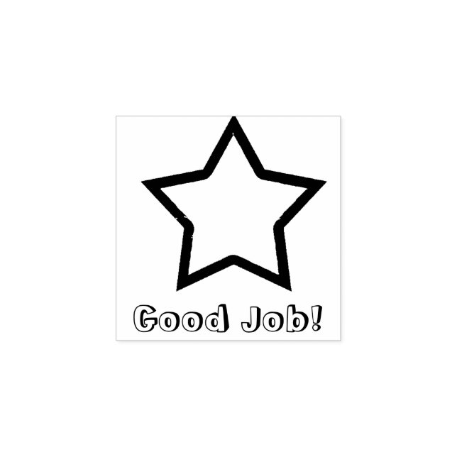 Good Job Star Rubber Stamp (Imprint)