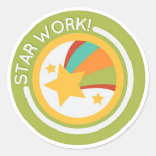 Good Job Teacher Student  Classic Round Sticker