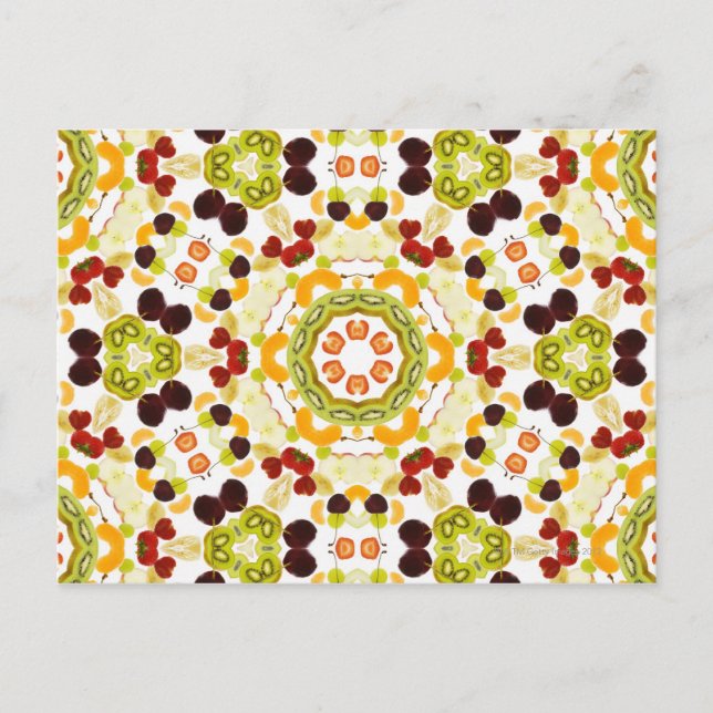 Good karma and well being from a healthy diet 2 postcard (Front)