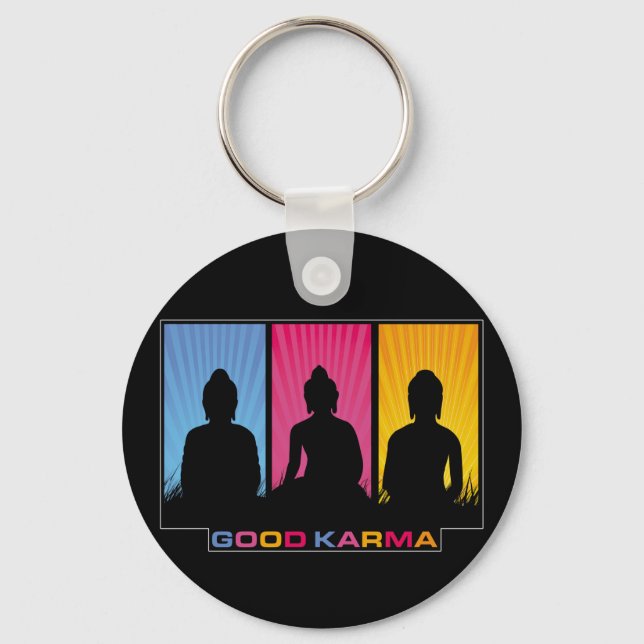 Good Karma Buddhas Key Ring (Front)