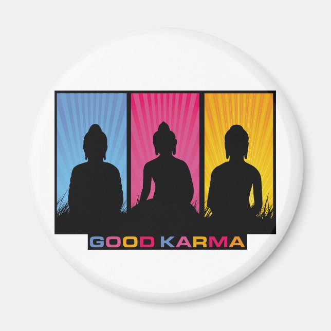 Good Karma Buddhas Magnet (Front)