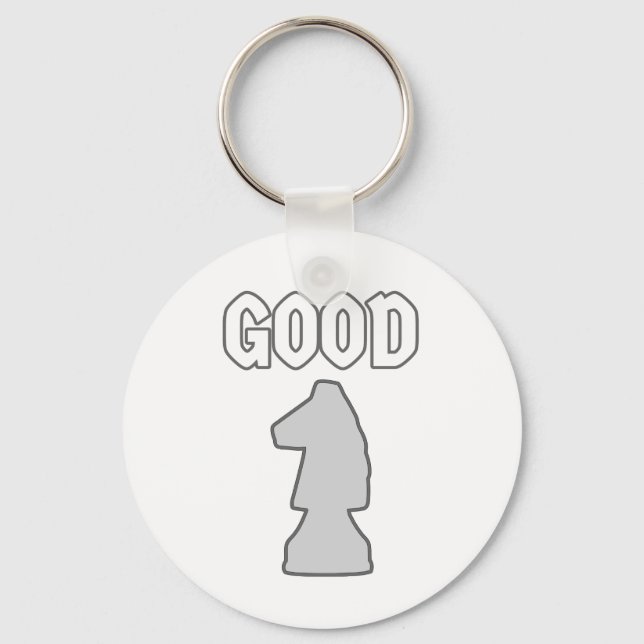 Good Knight Chess Player Gift Key Ring (Front)
