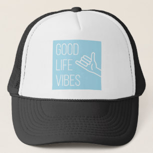 Good Life Vibes - Light Blue Trucker Hat