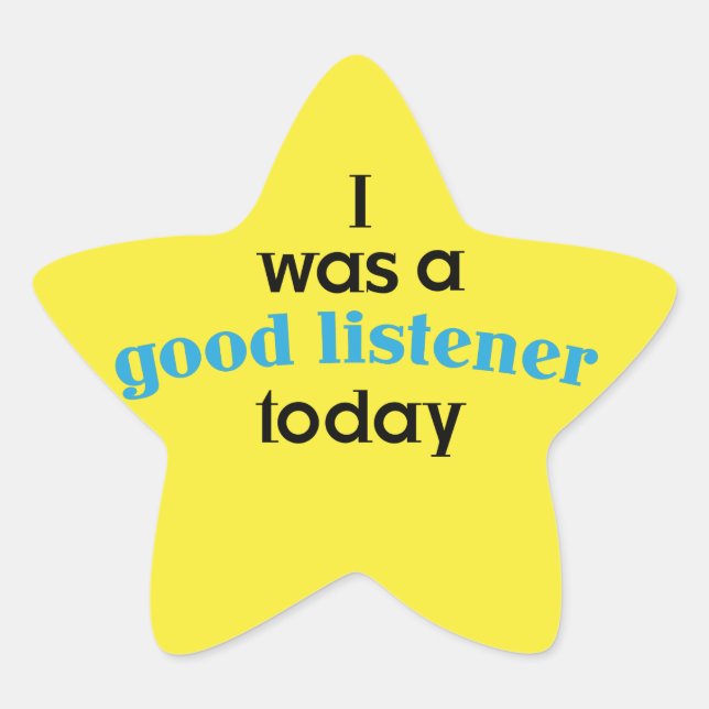 Good Listener Teacher Sticker (Front)