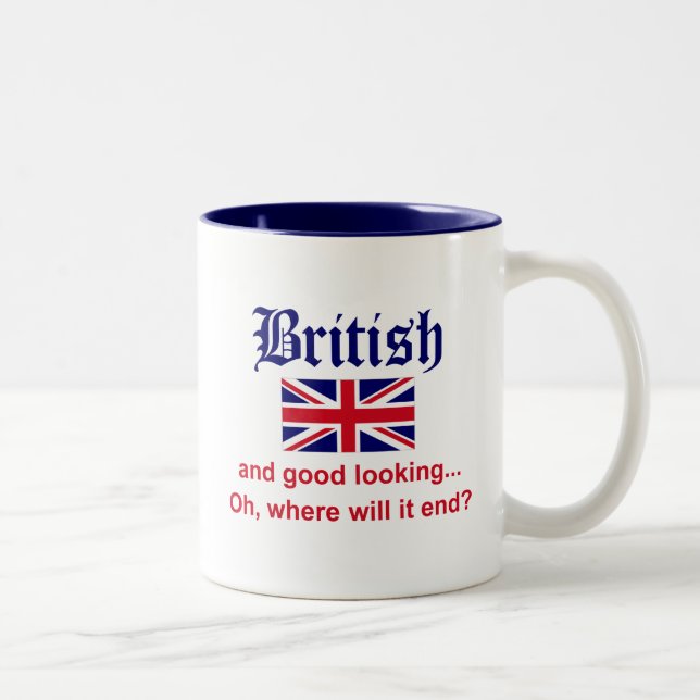 Good Looking British Two-Tone Coffee Mug (Right)