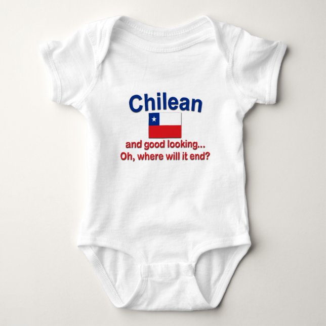 Good Looking Chilean Baby Bodysuit (Front)