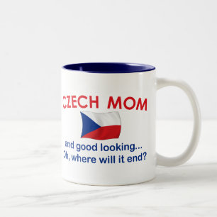 Good Looking Czech Mum Two-Tone Coffee Mug