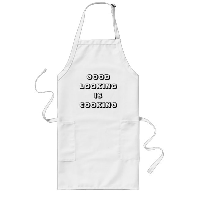 GOOD LOOKING IS COOKING apron (Front)