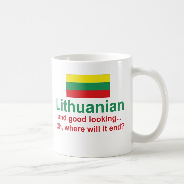 Good Looking Lithuanian Coffee Mug (Right)