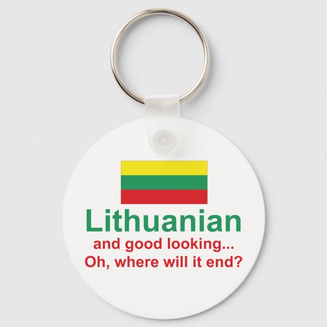 Good Looking Lithuanian Key Ring (Front)