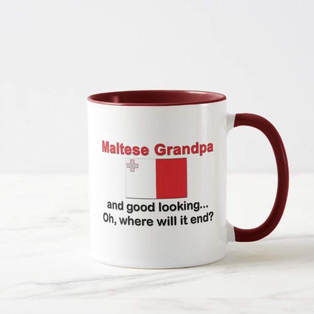 Good Looking Maltese Grandpa Mug (Right)