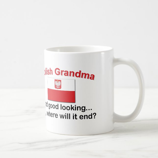 Good Looking Polish Grandma Coffee Mug (Right)
