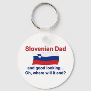 Good Looking Slovenian Dad Key Ring