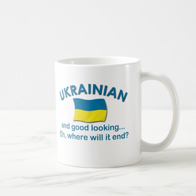 Good Looking Ukrainian Coffee Mug (Right)