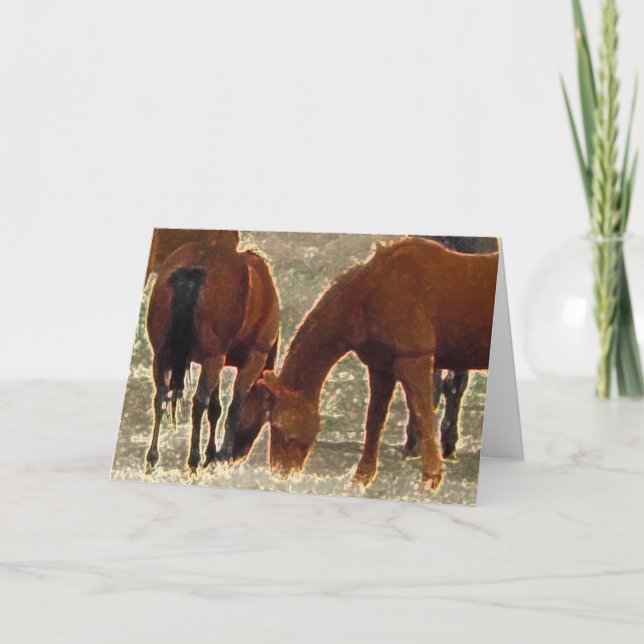 Good Lord's Remuda Herd Friends in Heaven Card (Front)