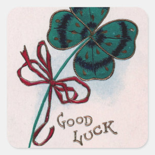 Good Luck 4-Leaf Clover - Sticker
