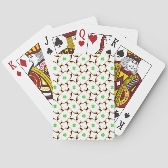 Good Luck Beagle Playing Cards (Back)