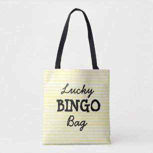 Good Luck BINGO Bag Yellow Striped