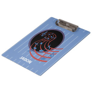 Good Luck, Black Music Circle Clipboard