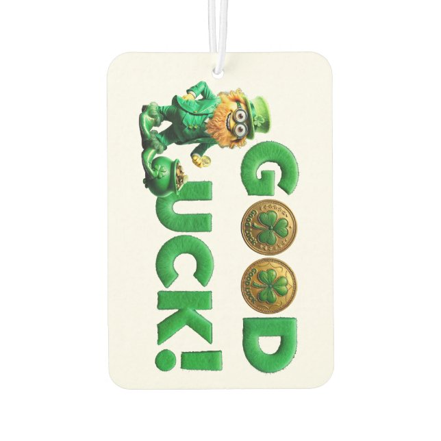 Good Luck Car Air Freshener (Back)