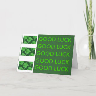 Good Luck. Card