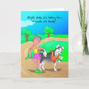 Good Luck Card for Runner - Pacer Dog