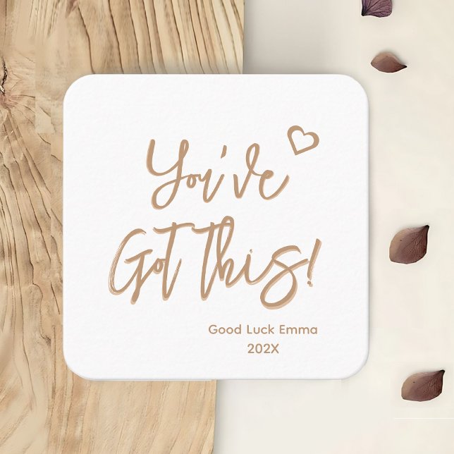Good Luck Card | Personalised You've Got This Card (Encourage and uplift with our elegant calligraphy 'You've Got This' card.)